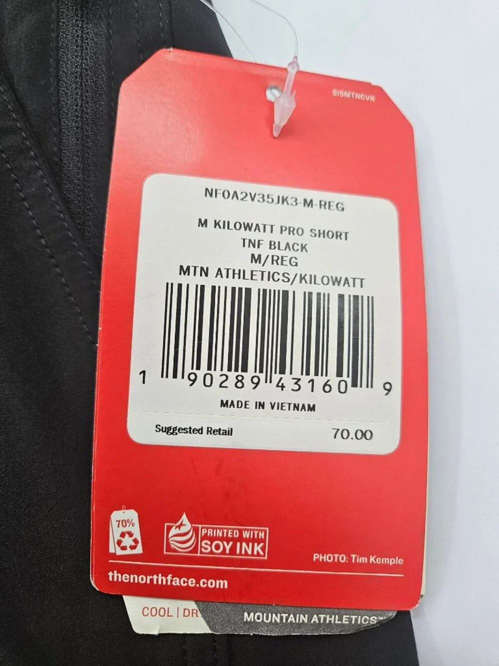 NWT The North Face Kilowatt Pro Shorts M Black Mountain Athletics Training SZ M